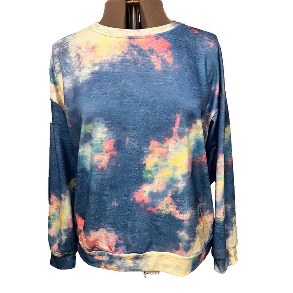 Unbranded. Size XL. Watercolor print. Pullover. Stretch Light Weight. B95 - Picture 1 of 4